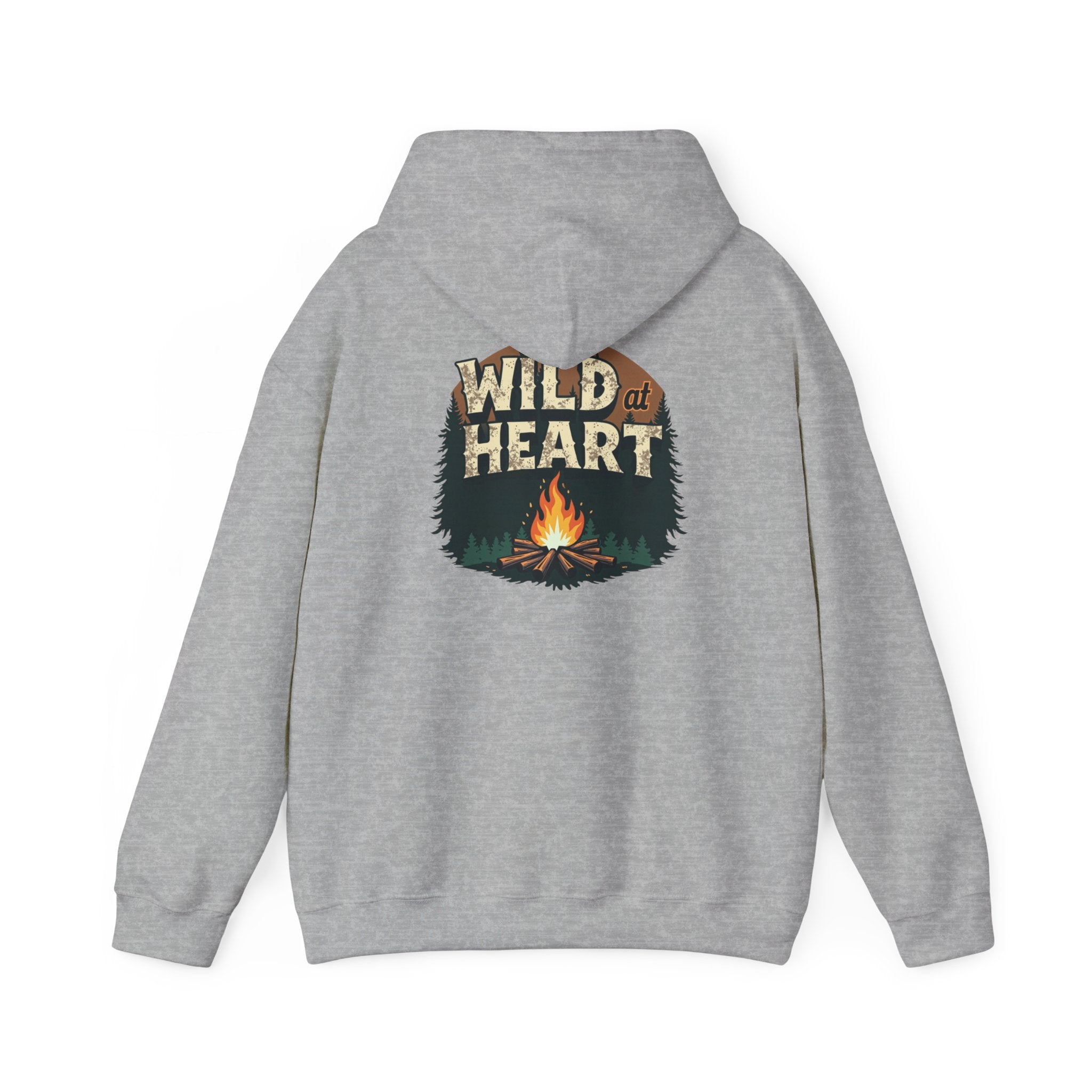 Wild Heart Unisex Hoodie, Cozy Camping Sweatshirt, Nature Lover Gift, Adventure Apparel, Bonfire Nights