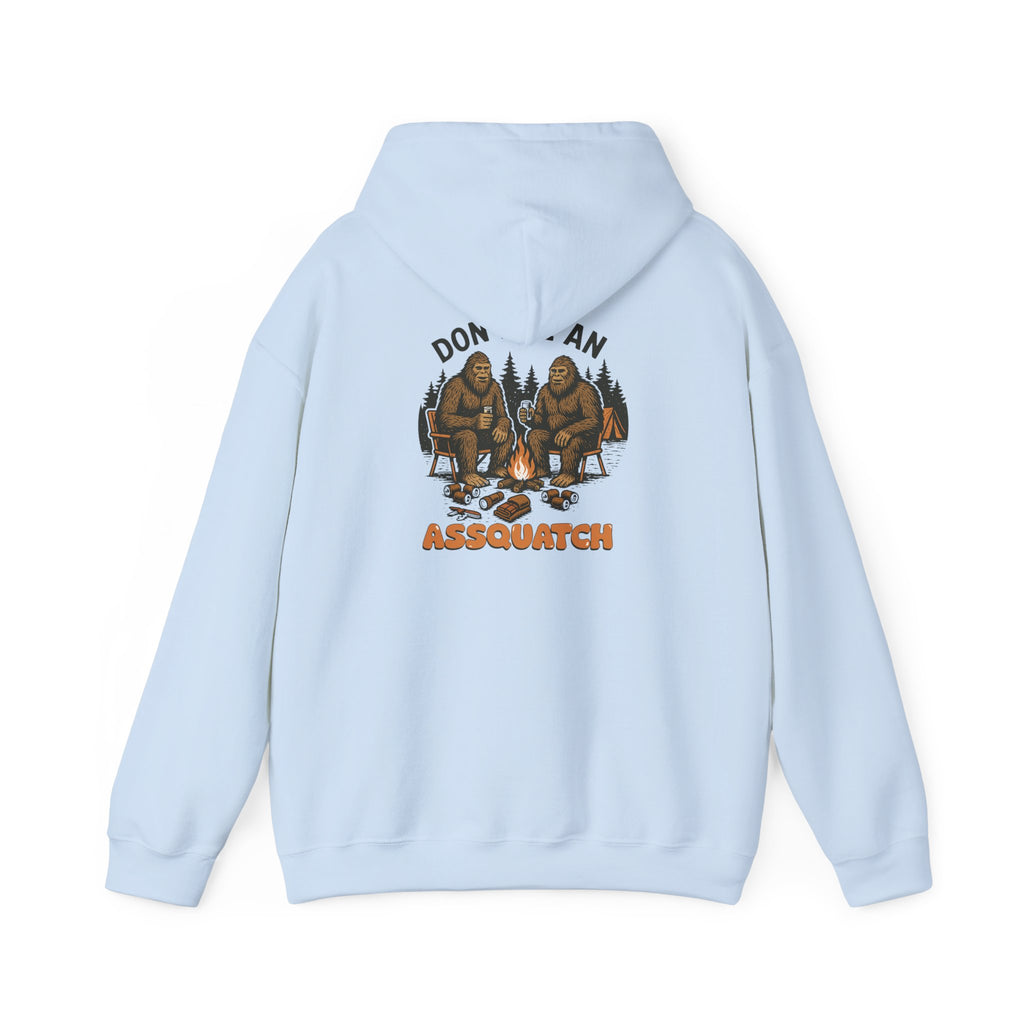 Cozy Bigfoot Hoodie - Unisex Heavy Blend Sweatshirt, Outdoor Adventure Shirt, Campfire Apparel, Gift for Nature Lovers, Sasquatch Themed