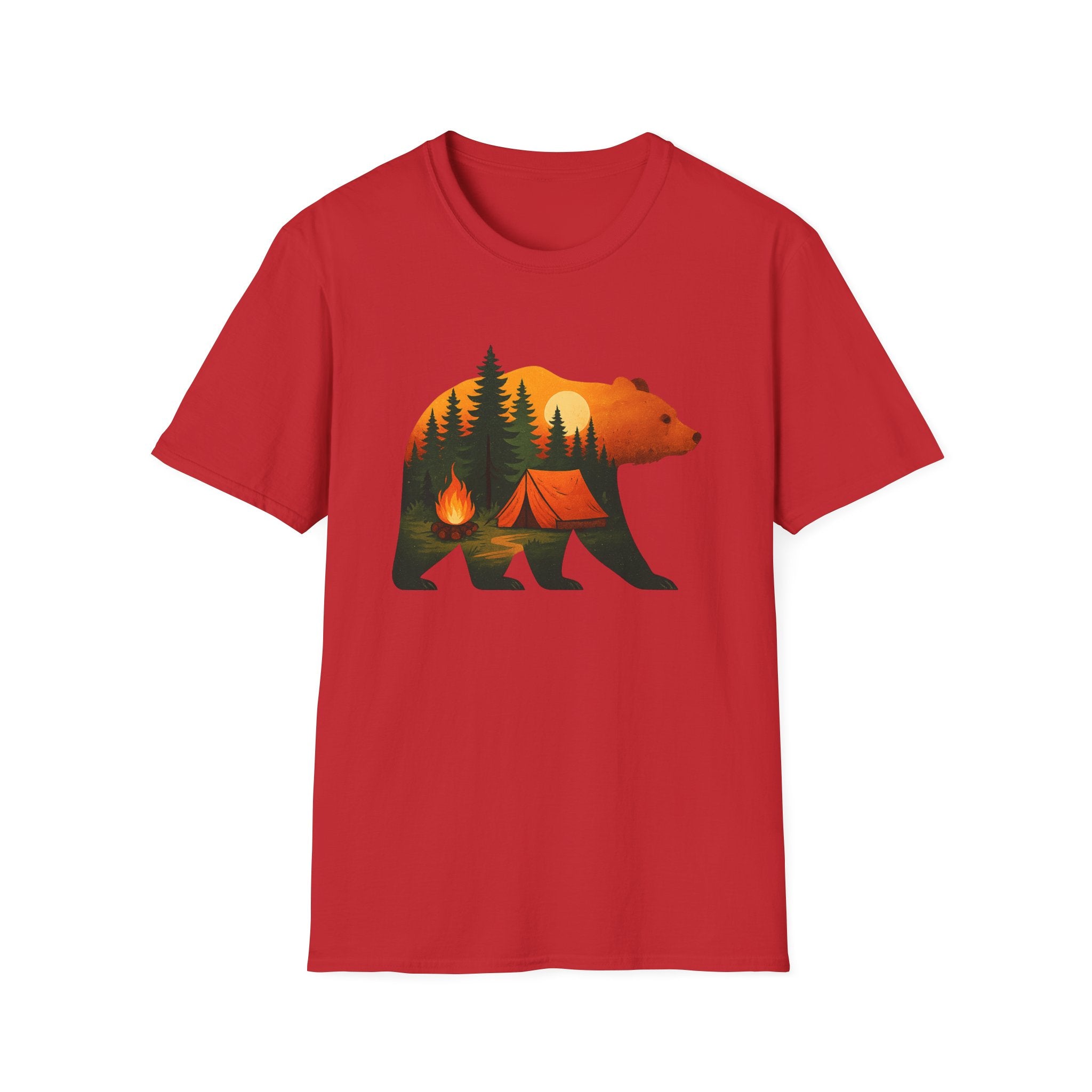 Nature-Inspired Bear Silhouette T-Shirt for Outdoor Lovers | Gift for Campers, Adventure Enthusiasts, Nature Walks, Hiking, [...]