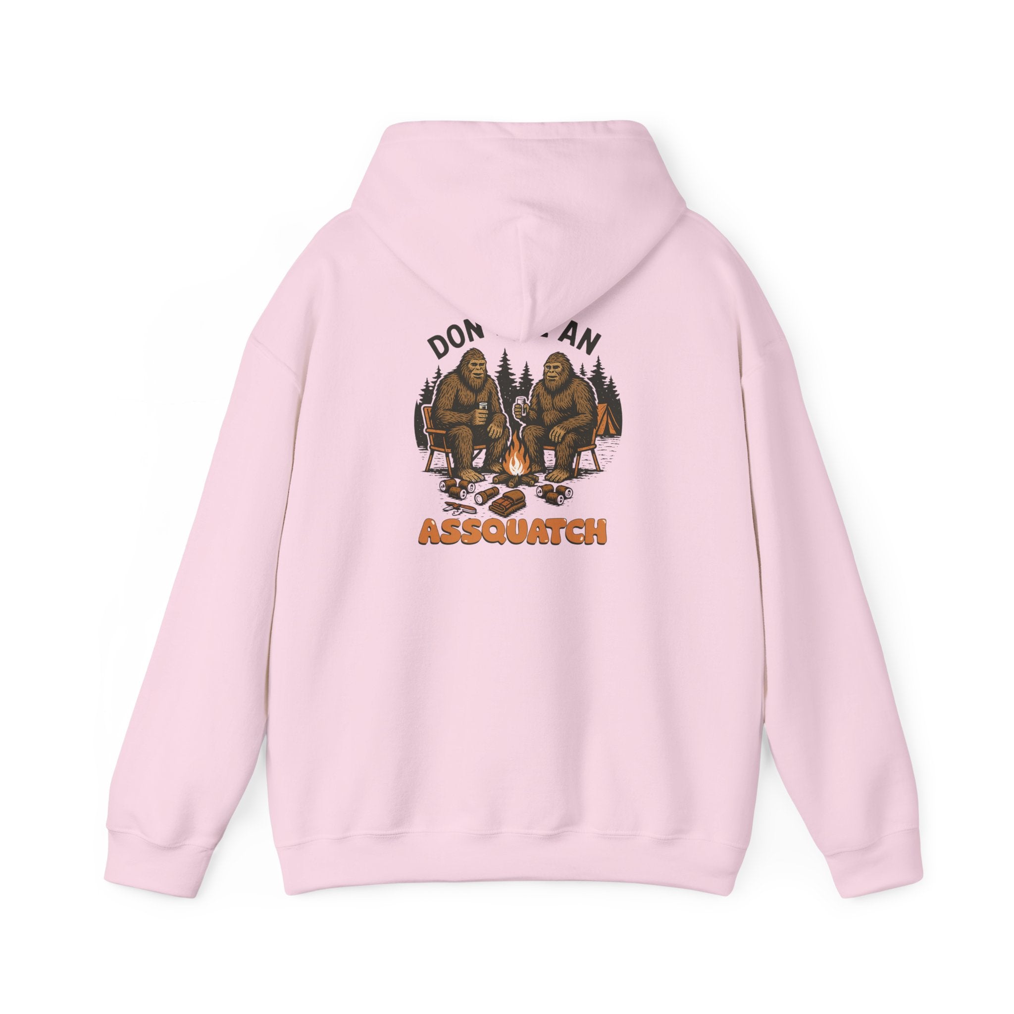 Cozy Bigfoot Hoodie - Unisex Heavy Blend Sweatshirt, Outdoor Adventure Shirt, Campfire Apparel, Gift for Nature Lovers, Sasquatch Themed