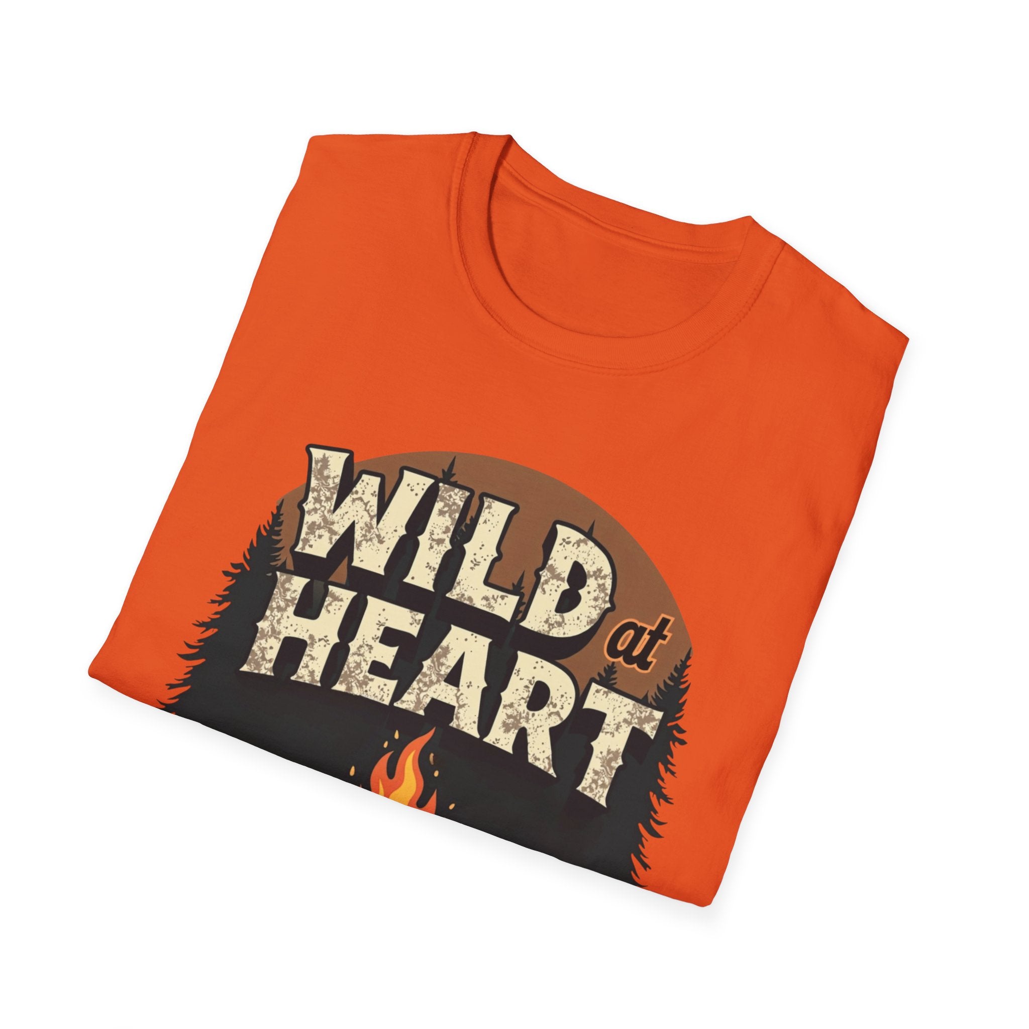 Wild at Heart Camping T-Shirt, Adventure Shirt, Nature Lover Tee, Gift for Campers, Unisex Outdoor Fashion