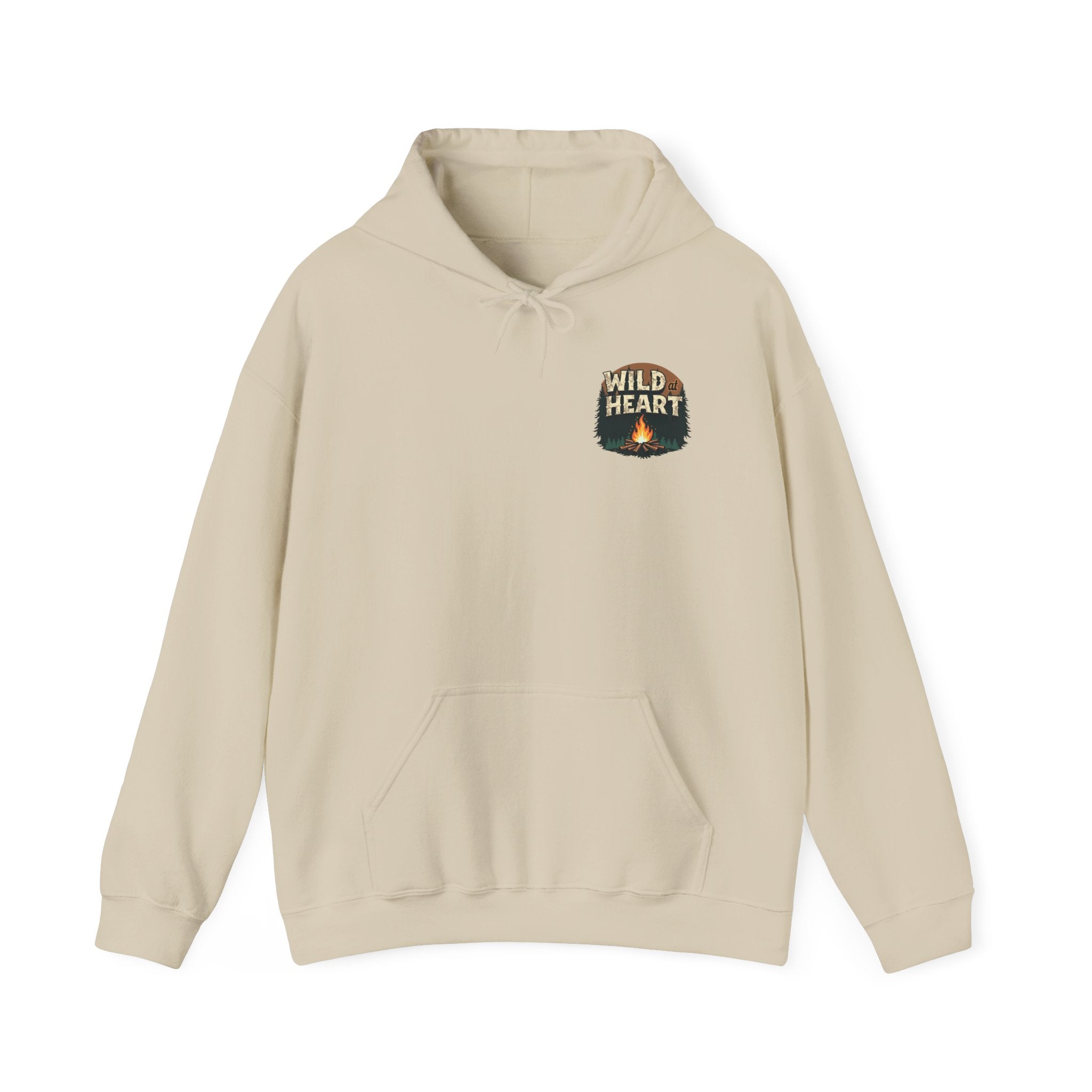 Wild Heart Unisex Hoodie, Cozy Camping Sweatshirt, Nature Lover Gift, Adventure Apparel, Bonfire Nights