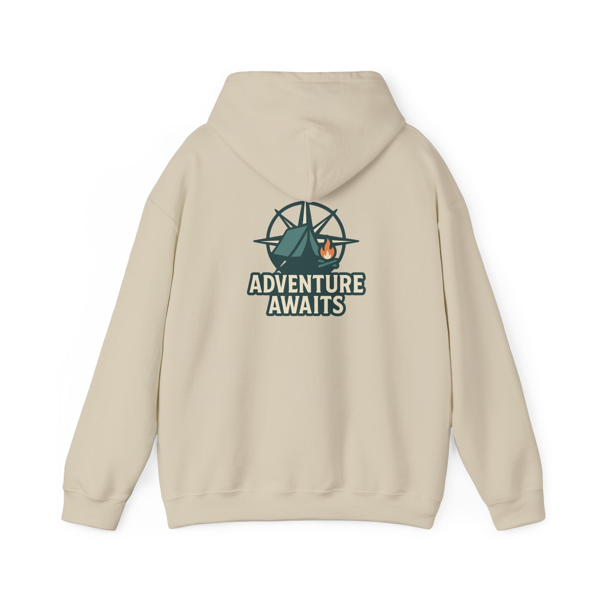 Adventure Awaits Unisex Hoodie - Cozy Outdoor Sweatshirt, Camping Apparel, Gift for Adventure Lovers, Travel Hoodie, Casual Wear