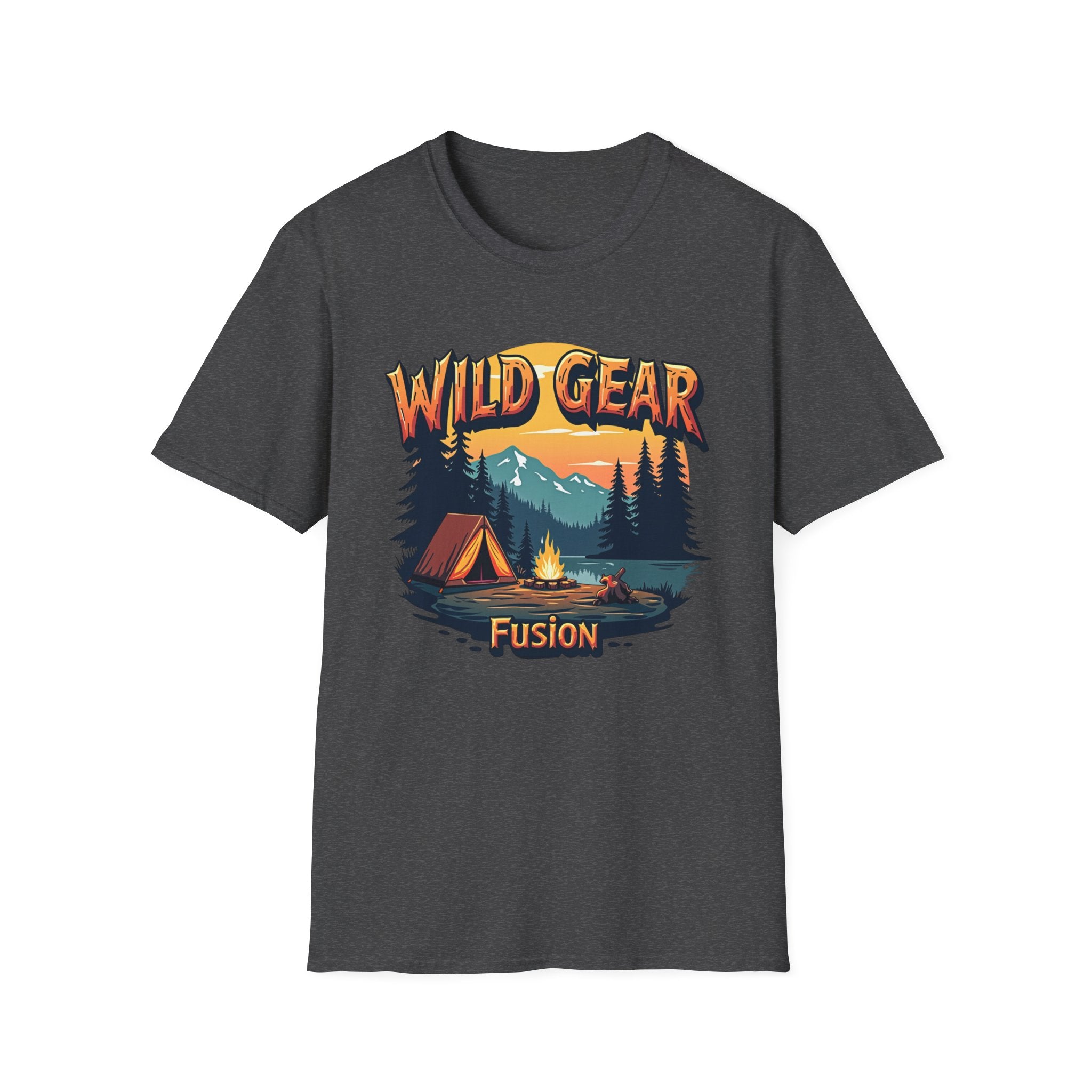 Wild Gear Camping T-Shirt - Nature Lover Apparel, Outdoor Adventure Tee, Gift for Campers, Casual Wear, Summer Festival Shirt