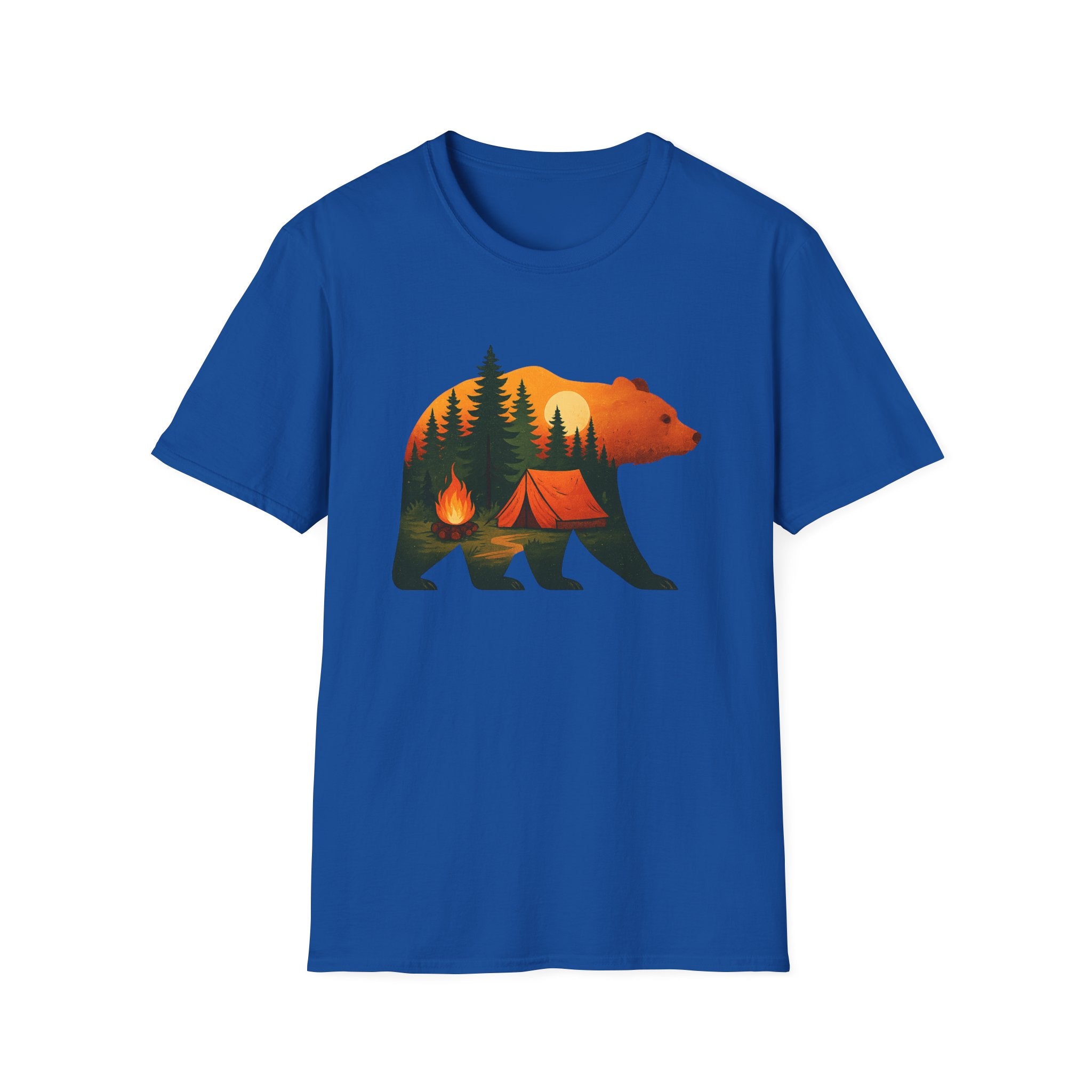 Nature-Inspired Bear Silhouette T-Shirt for Outdoor Lovers | Gift for Campers, Adventure Enthusiasts, Nature Walks, Hiking, [...]