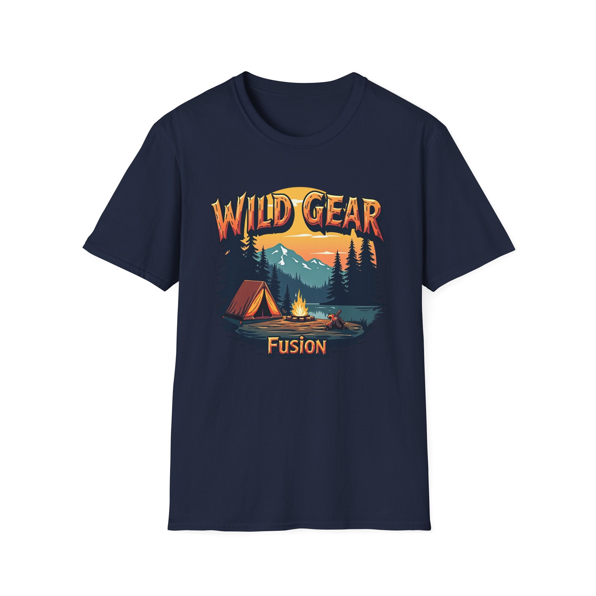 Wild Gear Camping T-Shirt - Nature Lover Apparel, Outdoor Adventure Tee, Gift for Campers, Casual Wear, Summer Festival Shirt