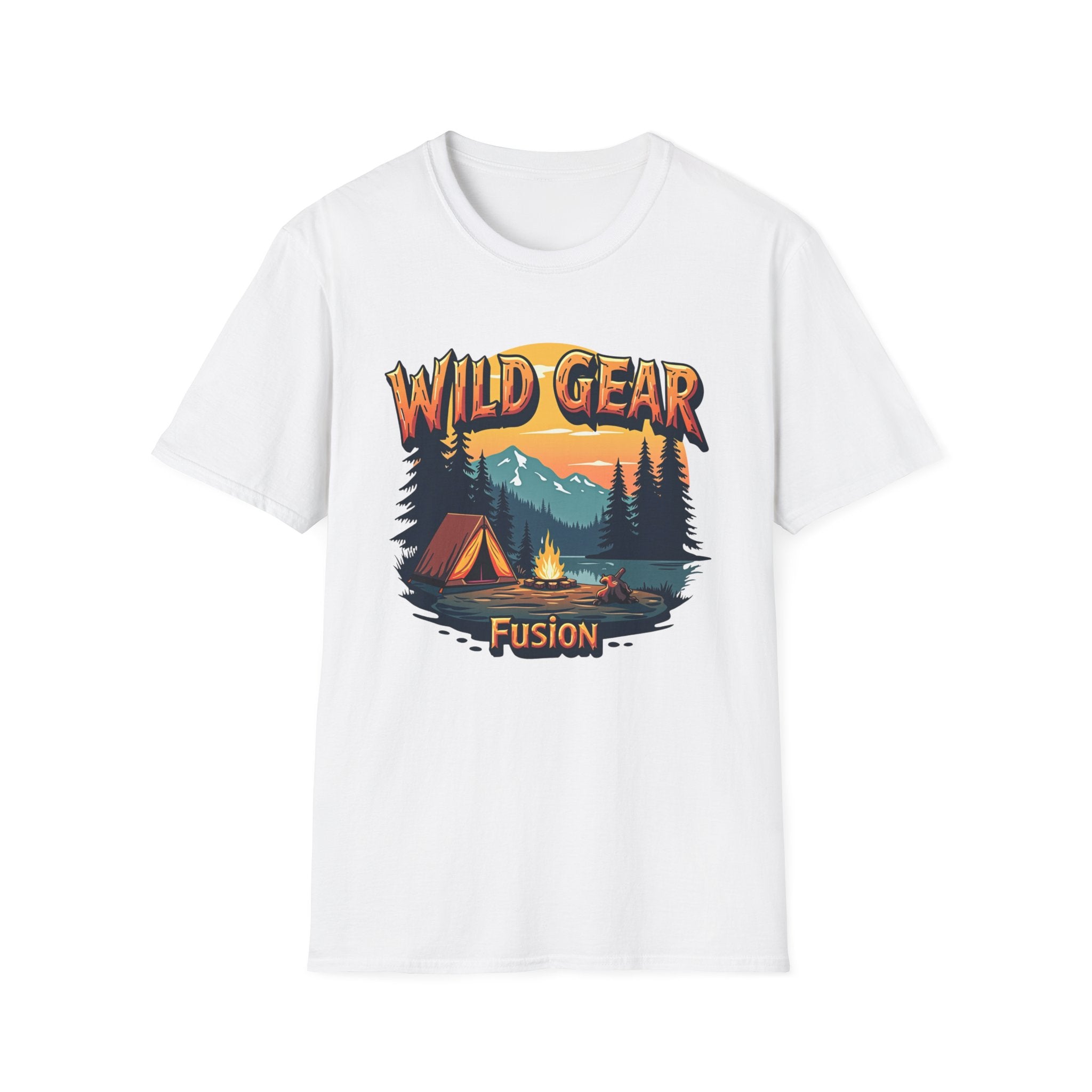 Wild Gear Camping T-Shirt - Nature Lover Apparel, Outdoor Adventure Tee, Gift for Campers, Casual Wear, Summer Festival Shirt