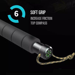 Multifunctional Hiking Trekking Poles Lightweight Collapsible Walking Stick