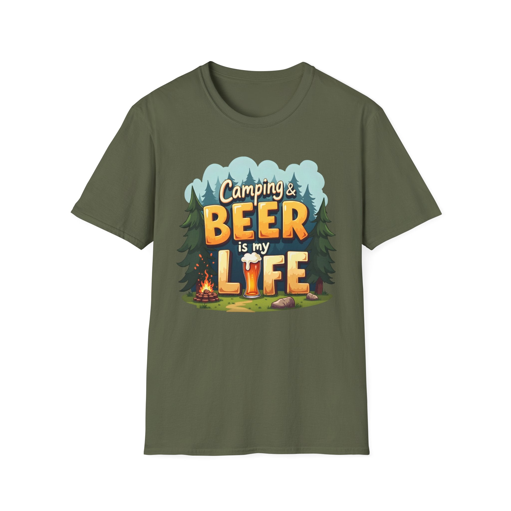 Camping & Beer Is My Life Unisex T-Shirt, Outdoor Adventure Tee, Summer Camping Gift, Beer Lover's Apparel, Funny Gift for Him/Her, [...]