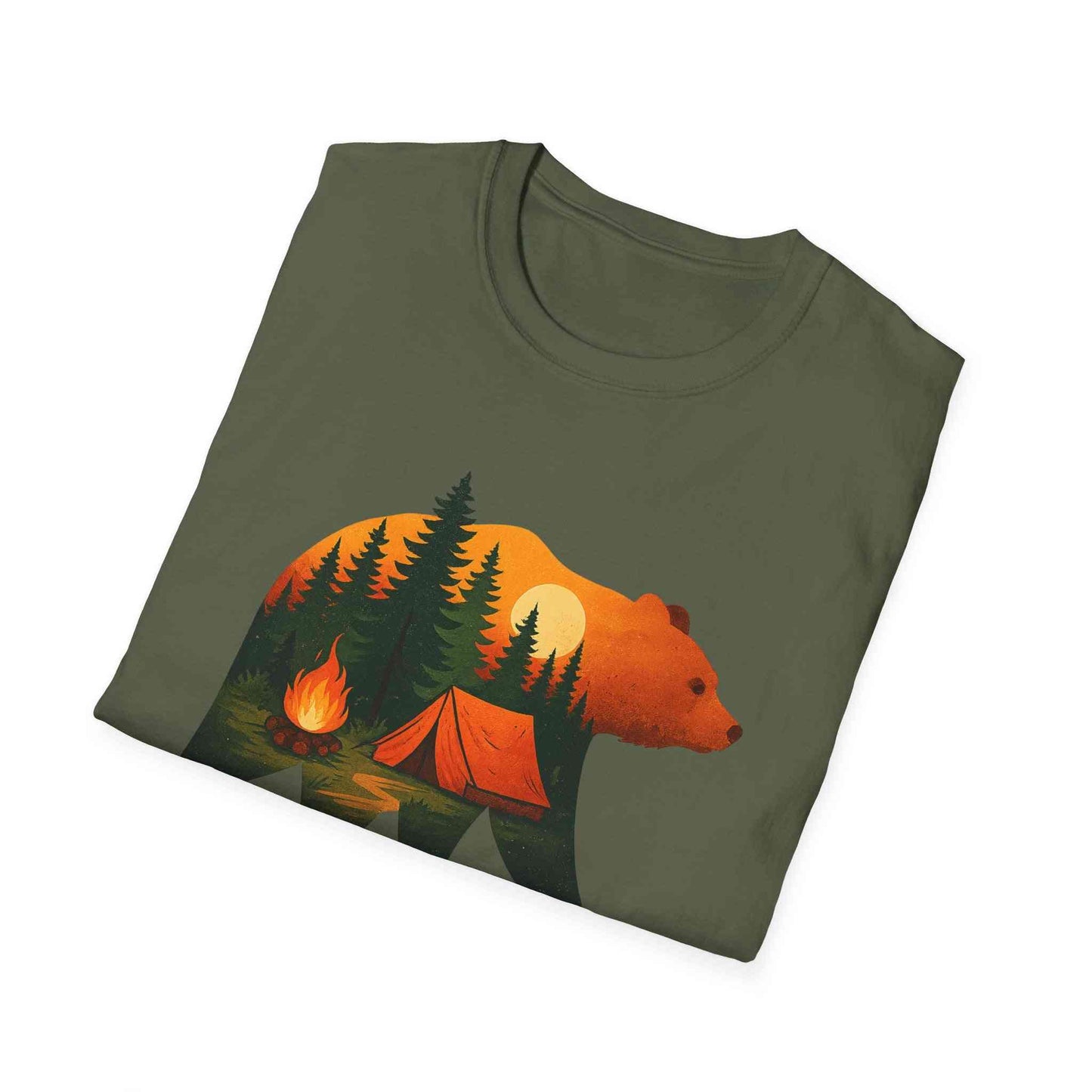 Nature-Inspired Bear Silhouette T-Shirt for Outdoor Lovers | Gift for Campers, Adventure Enthusiasts, Nature Walks, Hiking, [...]