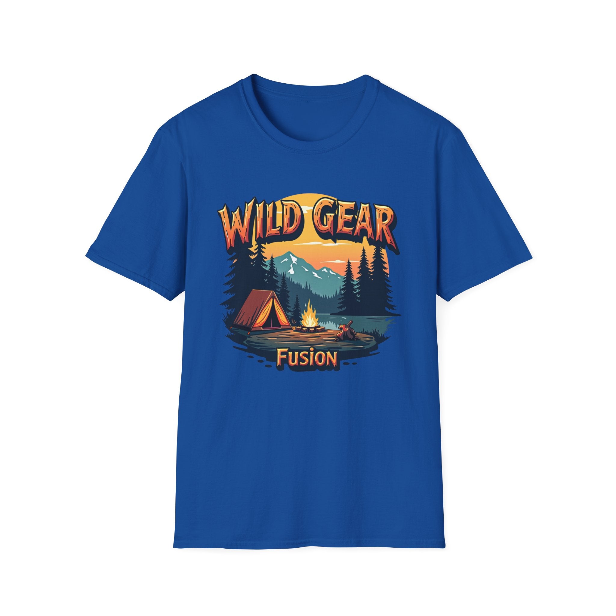 Wild Gear Camping T-Shirt - Nature Lover Apparel, Outdoor Adventure Tee, Gift for Campers, Casual Wear, Summer Festival Shirt