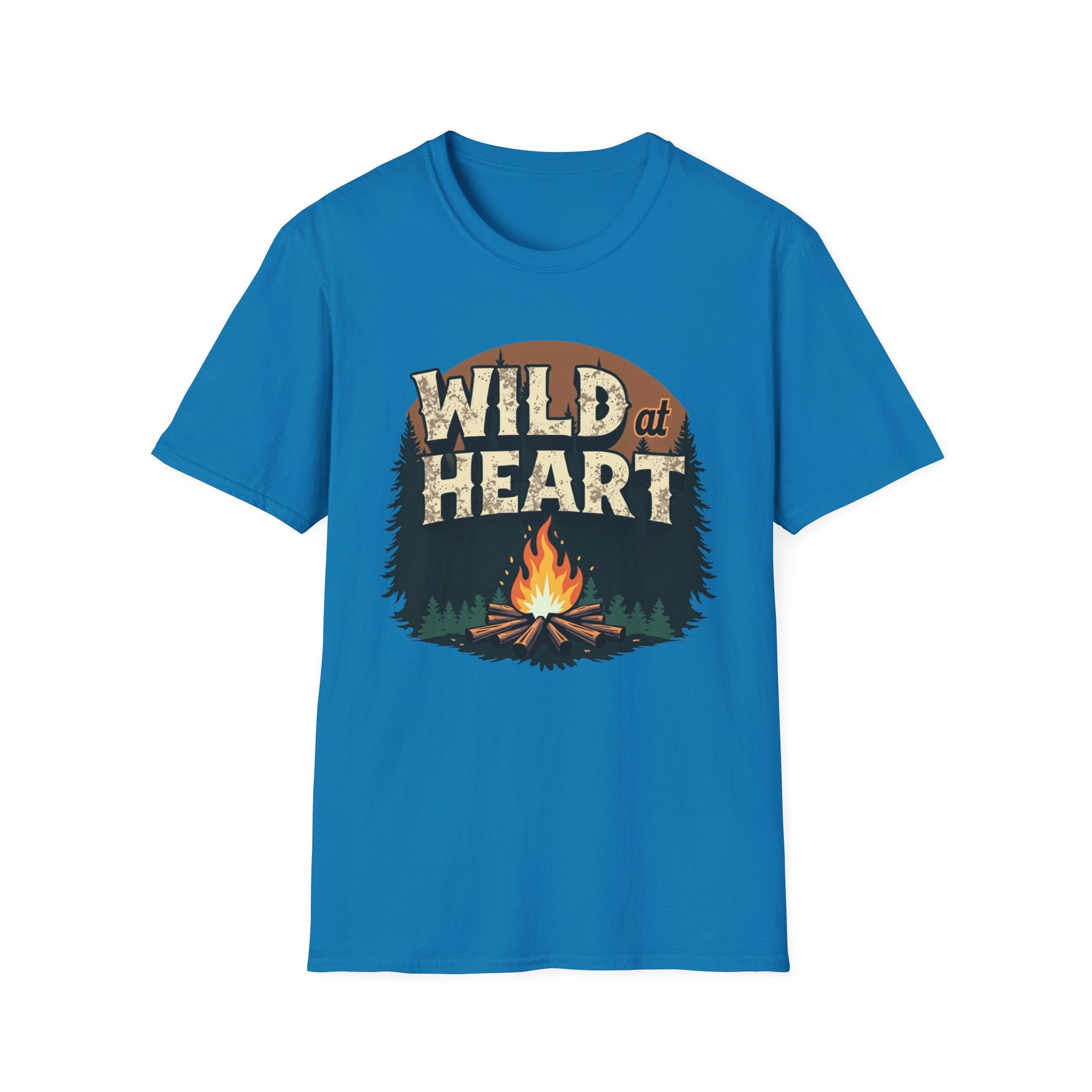 Wild at Heart Camping T-Shirt, Adventure Shirt, Nature Lover Tee, Gift for Campers, Unisex Outdoor Fashion