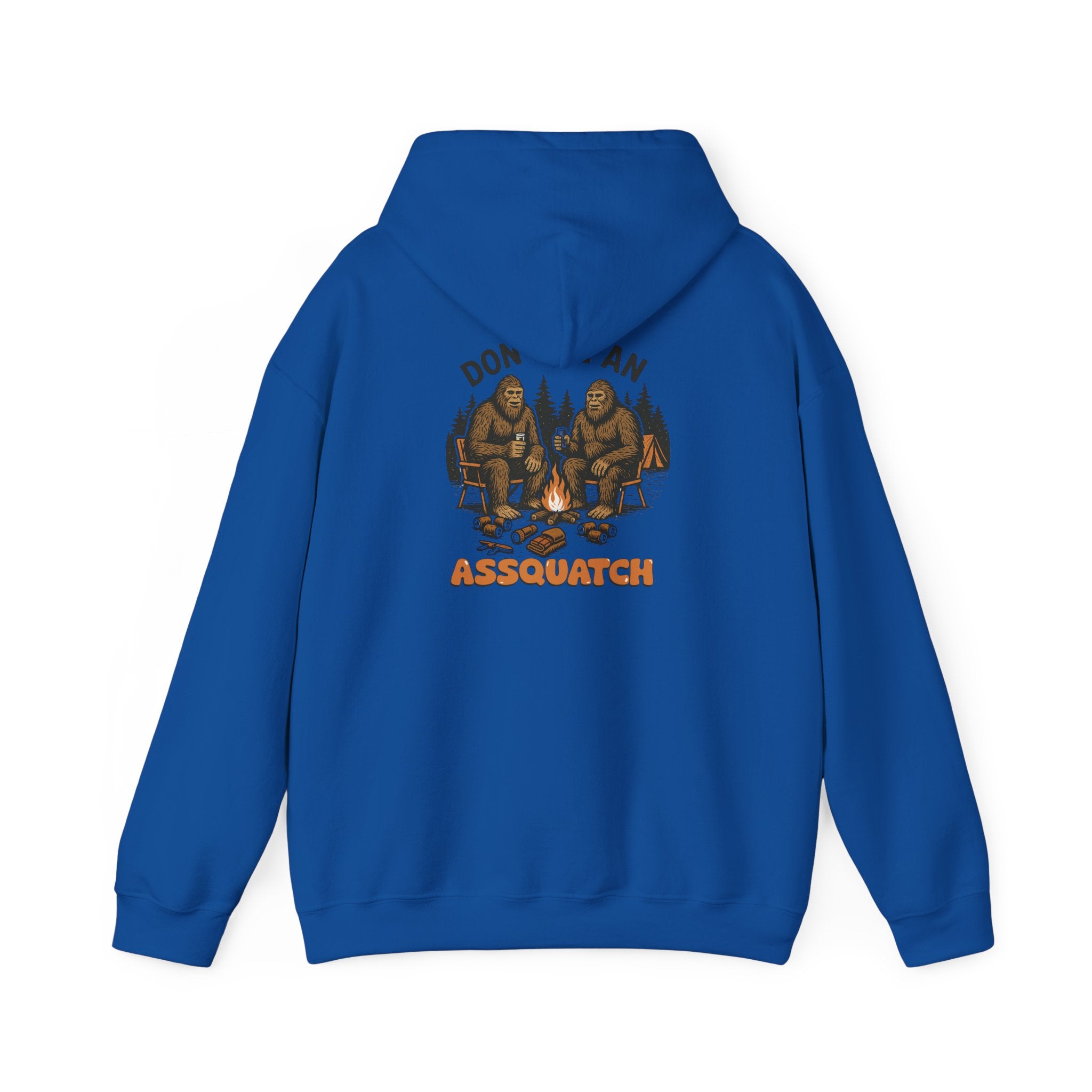 Cozy Bigfoot Hoodie - Unisex Heavy Blend Sweatshirt, Outdoor Adventure Shirt, Campfire Apparel, Gift for Nature Lovers, Sasquatch Themed