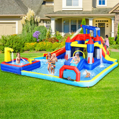 Inflatable slide water