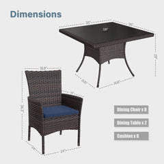 10-Piece Dining Table Set