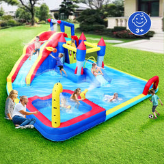 Inflatable slide water