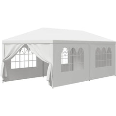 10 X 20 Outdoor Wedding Party Tent Camping Shelter Gazebo Canopy with Removable Sidewalls Easy Set Gazebo BBQ - Wild Gear Fusion