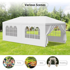 10 X 20 Outdoor Wedding Party Tent Camping Shelter Gazebo Canopy with Removable Sidewalls Easy Set Gazebo BBQ - Wild Gear Fusion