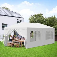 10 X 20 Outdoor Wedding Party Tent Camping Shelter Gazebo Canopy with Removable Sidewalls Easy Set Gazebo BBQ - Wild Gear Fusion