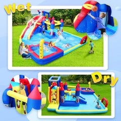 Inflatable slide water