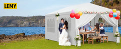 10 X 20 Outdoor Wedding Party Tent Camping Shelter Gazebo Canopy with Removable Sidewalls Easy Set Gazebo BBQ - Wild Gear Fusion