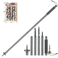 Multifunctional Hiking Trekking Poles Lightweight Collapsible Walking Stick