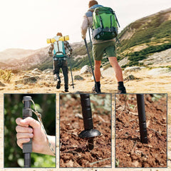 Multifunctional Hiking Trekking Poles Lightweight Collapsible Walking Stick
